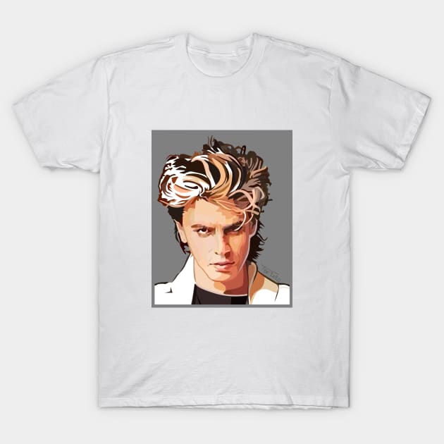 John Taylor From Duran Duran (grey) T-Shirt by So Red The Poppy